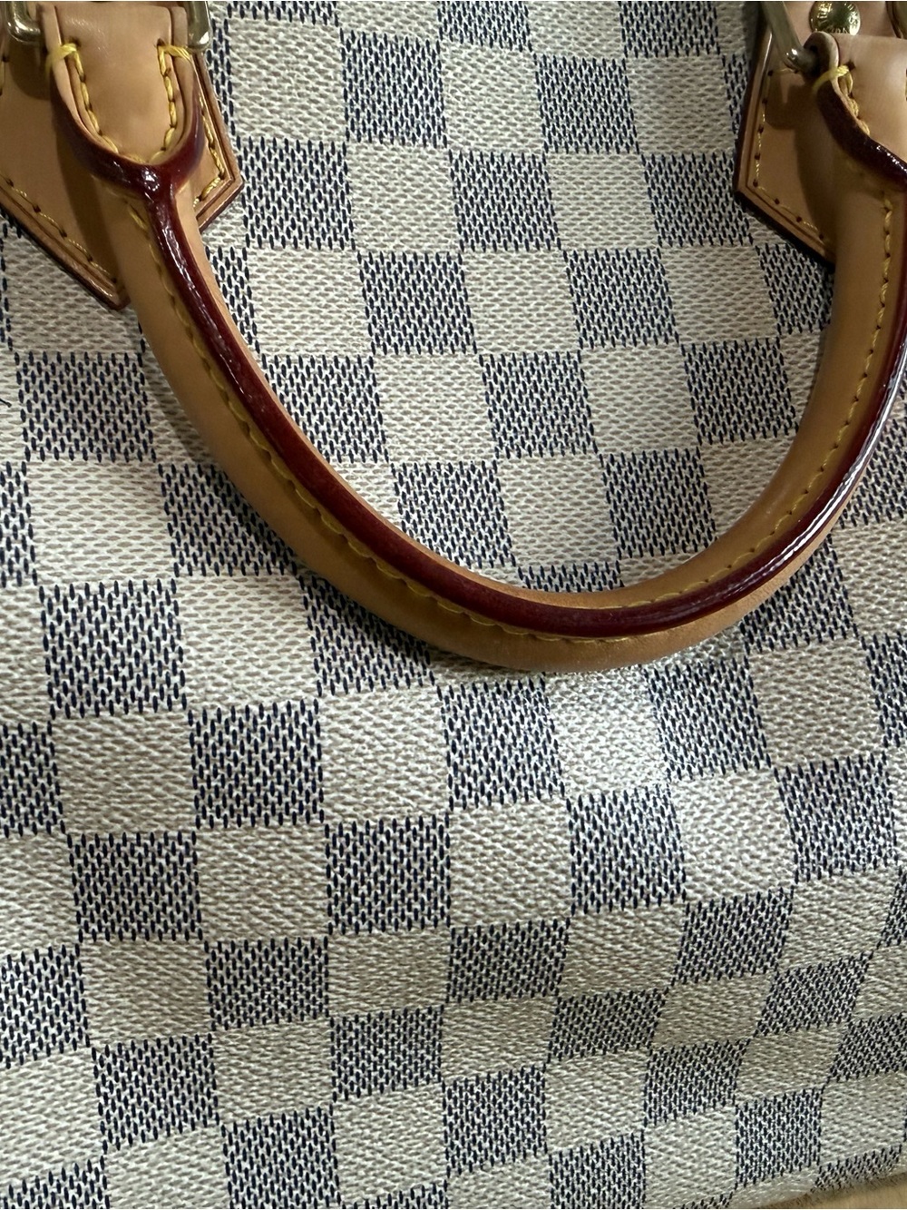 Speedy 30- Louis Vuitton Damier Azur Canvas Speedy Satchel - Picture 9 of 9